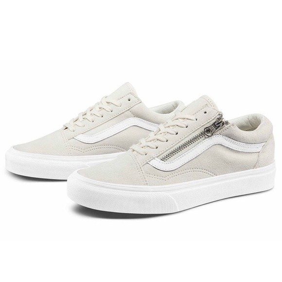 Vans Old Skool Zip Marshmallow/Blanc Suede Sneakers NWT - Picture 12 of 12